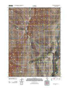 Sentinel Rock Nevada Historical topographic map, 1:24000 scale, 7.5 X 7.5 Minute, Year 2011