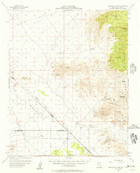 Shenandoah Peak Nevada Historical topographic map, 1:62500 scale, 15 X 15 Minute, Year 1956
