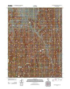 Shoshone Meadows Nevada Historical topographic map, 1:24000 scale, 7.5 X 7.5 Minute, Year 2011