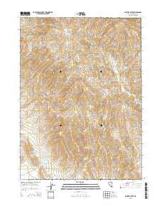 Shyster Butte Nevada Current topographic map, 1:24000 scale, 7.5 X 7.5 Minute, Year 2015