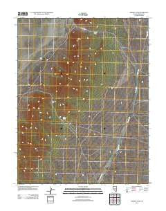 Sidehill Pass Nevada Historical topographic map, 1:24000 scale, 7.5 X 7.5 Minute, Year 2012