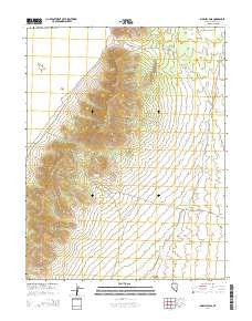 Sidehill Pass Nevada Current topographic map, 1:24000 scale, 7.5 X 7.5 Minute, Year 2014