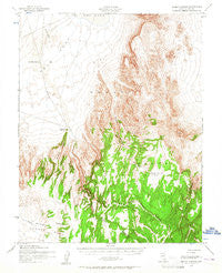 Silent Canyon Nevada Historical topographic map, 1:62500 scale, 15 X 15 Minute, Year 1952