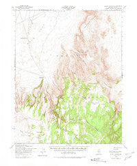 Silent Canyon Nevada Historical topographic map, 1:62500 scale, 15 X 15 Minute, Year 1952