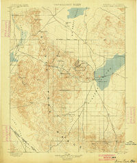 Silver Peak Nevada Historical topographic map, 1:125000 scale, 30 X 30 Minute, Year 1900