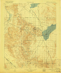 Silver Peak Nevada Historical topographic map, 1:125000 scale, 30 X 30 Minute, Year 1900