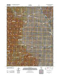 Silver Canyon Nevada Historical topographic map, 1:24000 scale, 7.5 X 7.5 Minute, Year 2012