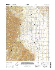 Silver Canyon Nevada Current topographic map, 1:24000 scale, 7.5 X 7.5 Minute, Year 2014
