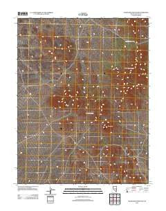 Silver King Mountain Nevada Historical topographic map, 1:24000 scale, 7.5 X 7.5 Minute, Year 2012