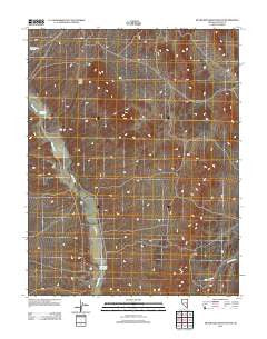 Silver King Mountain SW Nevada Historical topographic map, 1:24000 scale, 7.5 X 7.5 Minute, Year 2012