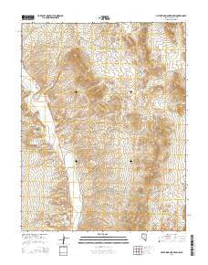 Silver King Mountain SW Nevada Current topographic map, 1:24000 scale, 7.5 X 7.5 Minute, Year 2014