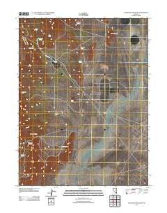 Silverado Mountain Nevada Historical topographic map, 1:24000 scale, 7.5 X 7.5 Minute, Year 2012