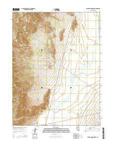 Silverado Mountain Nevada Current topographic map, 1:24000 scale, 7.5 X 7.5 Minute, Year 2014