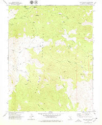 Slidy Mountain Nevada Historical topographic map, 1:24000 scale, 7.5 X 7.5 Minute, Year 1969