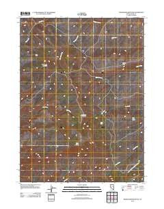 Snowstorm Mountain Nevada Historical topographic map, 1:24000 scale, 7.5 X 7.5 Minute, Year 2012