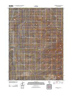 Sombrero Peak Nevada Historical topographic map, 1:24000 scale, 7.5 X 7.5 Minute, Year 2011
