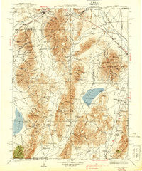 Sonoma Range Nevada Historical topographic map, 1:250000 scale, 1 X 1 Degree, Year 1939