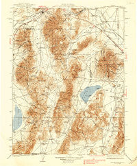 Sonoma Range Nevada Historical topographic map, 1:250000 scale, 1 X 1 Degree, Year 1939