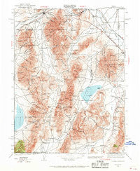 Sonoma Range Nevada Historical topographic map, 1:250000 scale, 1 X 1 Degree, Year 1932