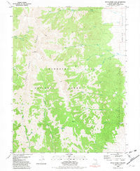 South Schell Peak Nevada Historical topographic map, 1:24000 scale, 7.5 X 7.5 Minute, Year 1981