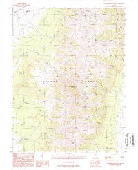 South Shoshone Peak Nevada Historical topographic map, 1:24000 scale, 7.5 X 7.5 Minute, Year 1988