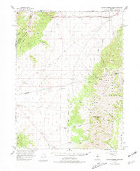 South Shoshone Peak Nevada Historical topographic map, 1:62500 scale, 15 X 15 Minute, Year 1956