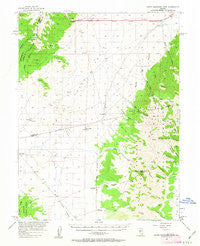 South Shoshone Peak Nevada Historical topographic map, 1:62500 scale, 15 X 15 Minute, Year 1956