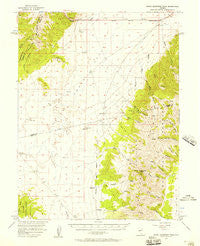 South Shoshone Peak Nevada Historical topographic map, 1:62500 scale, 15 X 15 Minute, Year 1956