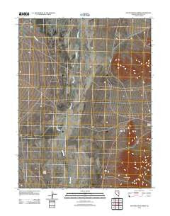South Bastian Spring Nevada Historical topographic map, 1:24000 scale, 7.5 X 7.5 Minute, Year 2012
