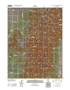 South Shoshone Peak Nevada Historical topographic map, 1:24000 scale, 7.5 X 7.5 Minute, Year 2012