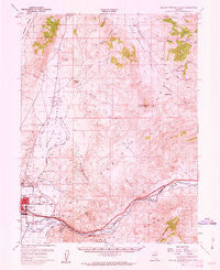 Spanish Springs Valley Nevada Historical topographic map, 1:62500 scale, 15 X 15 Minute, Year 1957