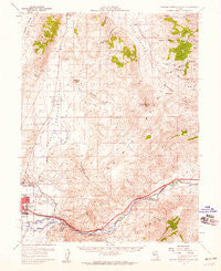 Spanish Springs Valley Nevada Historical topographic map, 1:62500 scale, 15 X 15 Minute, Year 1957