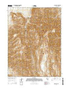 Spanish Flat Nevada Current topographic map, 1:24000 scale, 7.5 X 7.5 Minute, Year 2015