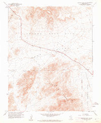 Specter Range NW Nevada Historical topographic map, 1:24000 scale, 7.5 X 7.5 Minute, Year 1961