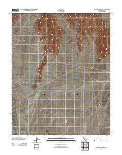 Specter Range SW Nevada Historical topographic map, 1:24000 scale, 7.5 X 7.5 Minute, Year 2012
