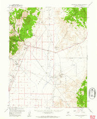 Spencer Hot Springs Nevada Historical topographic map, 1:62500 scale, 15 X 15 Minute, Year 1960