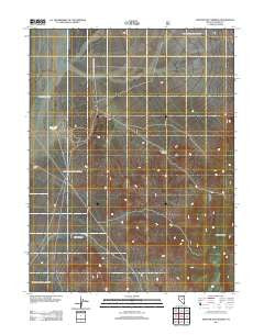 Spencer Hot Springs Nevada Historical topographic map, 1:24000 scale, 7.5 X 7.5 Minute, Year 2012