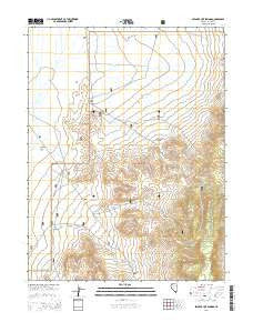 Spencer Hot Springs Nevada Current topographic map, 1:24000 scale, 7.5 X 7.5 Minute, Year 2014