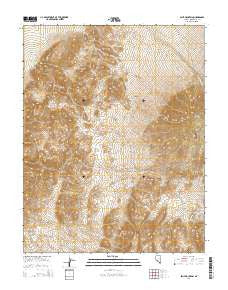 Split Mountain Nevada Current topographic map, 1:24000 scale, 7.5 X 7.5 Minute, Year 2014
