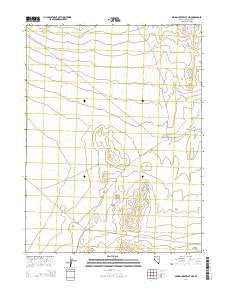 Spring Creek Flat NW Nevada Current topographic map, 1:24000 scale, 7.5 X 7.5 Minute, Year 2014