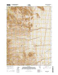 Spring Gulch Nevada Current topographic map, 1:24000 scale, 7.5 X 7.5 Minute, Year 2015