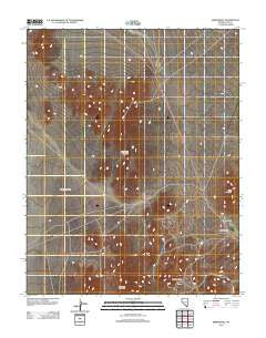Springdale Nevada Historical topographic map, 1:24000 scale, 7.5 X 7.5 Minute, Year 2012