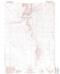 Springdale NW Nevada Historical topographic map, 1:24000 scale, 7.5 X 7.5 Minute, Year 1986