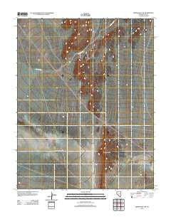 Springdale NW Nevada Historical topographic map, 1:24000 scale, 7.5 X 7.5 Minute, Year 2012