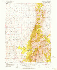 Spruce Mountain Nevada Historical topographic map, 1:62500 scale, 15 X 15 Minute, Year 1953
