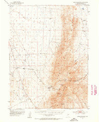 Spruce Mountain Nevada Historical topographic map, 1:62500 scale, 15 X 15 Minute, Year 1953