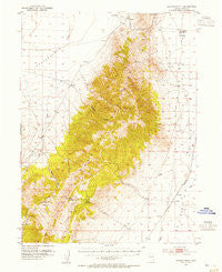 Spruce Mtn 4 Nevada Historical topographic map, 1:62500 scale, 15 X 15 Minute, Year 1953
