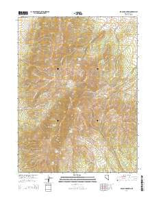 Spruce Mountain Nevada Current topographic map, 1:24000 scale, 7.5 X 7.5 Minute, Year 2014