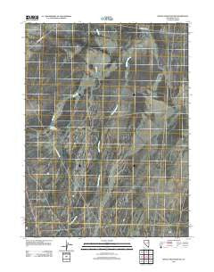 Spruce Mountain NW Nevada Historical topographic map, 1:24000 scale, 7.5 X 7.5 Minute, Year 2012