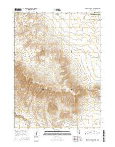 Star Valley Ridge East Nevada Current topographic map, 1:24000 scale, 7.5 X 7.5 Minute, Year 2014